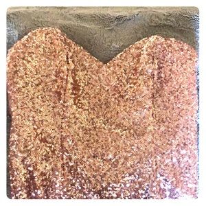 Alfred Angelo Rose gold sequin gown